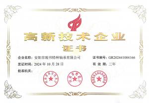 高新技術(shù)企業(yè)證書(shū)